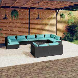 Conjunto de Muebles de Jardín Negros - Product Image 1