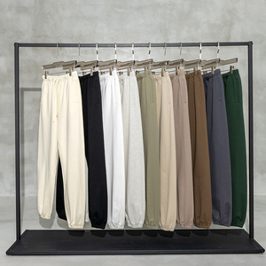 Sports High Quality Cotton Heavy Weight Men Sweat Pants Trousers Plain Fleece Men's Cotton <b>Oversized</b> <b>Joggers</b> Sweatpants - Product Image 1