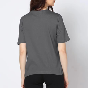 T-shirt imprimé écologique pour femme, manches courtes, logo personnalisé, coupe classique, vêtements de sport d'été confortables - Product Image 6
