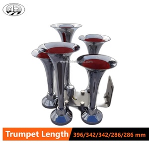 Bocina de aire para tren de 5 trompetas de alta resistencia, 125dB, 12V 24V, de aleación de zinc, con válvula solenoide para camiones - Product Image 3