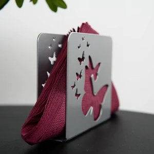 Decorative Metal Tissue <b>Holder</b> for Tabletop and Countertop - Product Image 1