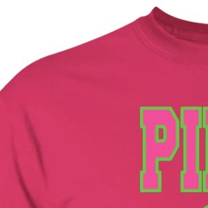 Camiseta de Algodón con Estampado Gráfico Rosa Intenso, Cuello Redondo, Manga Corta, Personalizada, Informal, Estilo Urbano, Unisex - Product Image 5