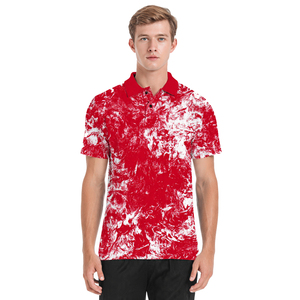 Chemise Homme à Manches Courtes en Tricot Imprimé par Transfert Thermique, Col Rabattu, Grande Taille, Respirante, Écologique, Légère, Boutonnée - Product Image 4