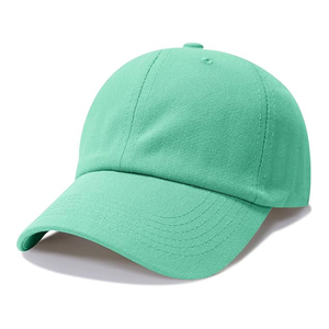 Casquette de baseball unisexe en coton lavé vert sauge à 5 panneaux, douce et réglable, style décontracté pour l'extérieur, avec nœuds - Product Image 2