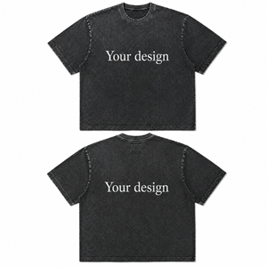 เสื้อยืดลำลองสไตล์วินเทจ ดีไซน์ทันสมัยสำหรับสตรีทแวร์ แฟชั่นสั่งทำพิเศษ ทรงโอเวอร์ไซส์ ผ้าฝ้าย เสื้อยืดสไตล์วินเทจ - Product Image 5