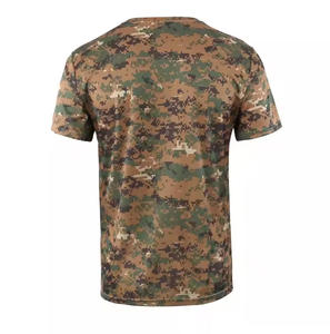 Camiseta de Camuflaje Sublimada 100% Poliéster Personalizada de Fábrica al Por Mayor para Hombre, Impresión por Sublimación Completa, Lavada y con Corte Automatizado - Product Image 5