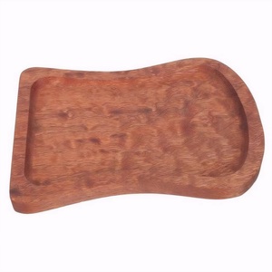 Assiette en bois en forme de toast, assiette de service domestique, plateau alimentaire quotidien, assiette décorative rustique en bois pour le petit-déjeuner et les collations - Product Image 1