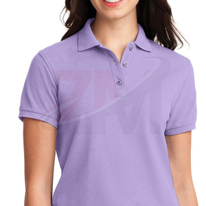 Camiseta Polo Básica de Algodón para Mujer, Manga Corta, Ajuste Cómodo, Tejido Transpirable y Suave, Informal, para Uso Diario en Verano - Product Image 4