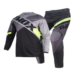 Maillot de course respirant, séchage rapide, imperméable, polyester/coton, équipement de motocross unisexe, pantalon et maillot par sublimation - Product Image 6