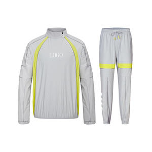 Chaqueta cortavientos ligera de invierno para hombre, personalizada, con cremallera completa, para correr, de poliéster transpirable. - Product Image 1