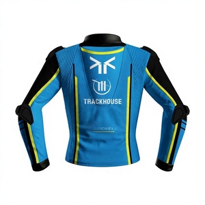 Blouson de course en cuir pour homme Raul Fernandez Trackhouse MotoCP 2026, sur mesure, équipement de moto avec protection dorsale CE - Product Image 2