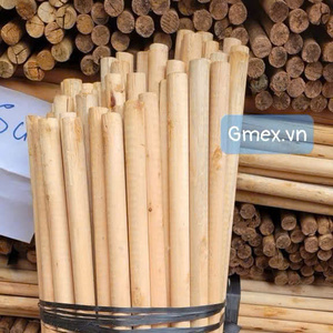 Vietnam Factory Direct Wooden <b>Broomsticks</b> with Italian Screw Strong Durable GMEX Wholesale Supplier Premium Quality 2026 - Product Image 1