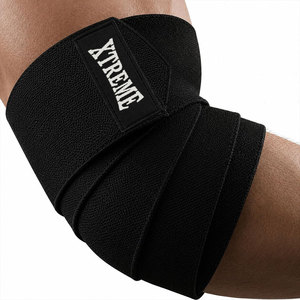 Customized Logo Powerlift Elbow Wrap <b>Straps</b> <b>Support</b> Nylon Fitness Elbow Pads Competitive Price Weightlifting Body Protection - Product Image 4