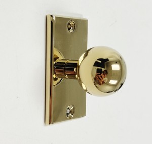 Knob With Back <b>Plate</b> Brush Nickel Customizable With Passage Privacy Bar <b>Door</b> Furniture - Product Image 4
