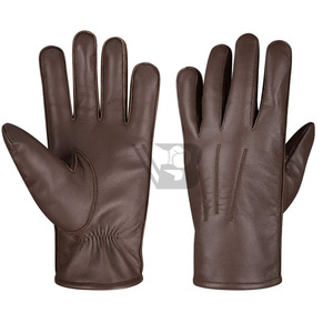 Gants en cuir de mouton véritable vintage de haute qualité pour l'hiver - Écologiques, respirants, compatibles avec les écrans tactiles, pour les voyages en plein air - Product Image 1