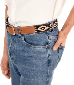 OEM Unisex Genuine Leather Woven <b>Belt</b> With Tear Resistant Zinc Alloy Needle Buckle Buckle Full Needle Hole Waistband <b>Belt</b> - Product Image 4