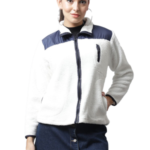 Manteau en fausse fourrure Sherpa pour femme, respirant, chaud, en polaire, décontracté, à capuche, avec fermeture éclair, col zippé, veste pour la neige, confortable, fermeture à boutons - Product Image 1