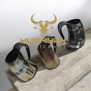 แก้วน้ำเขาสัตว์คุณภาพสูง ขัดเงา เป็นมิตรกับสิ่งแวดล้อม ดีไซน์สไตล์ไวกิ้งยุคกลาง ของขวัญทางธุรกิจ แก้วเบียร์ แก้วกาแฟ ราคาดีที่สุด - Product Image 4