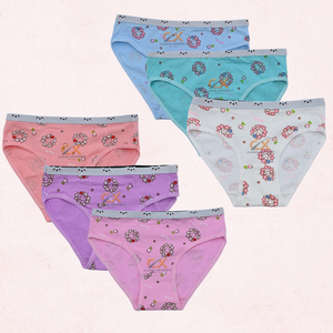 กางเกงในสตรีเอวสูงพิมพ์ลายตามสั่งขายส่ง แบรนด์ส่วนตัว ผ้าฝ้ายผสมสแปนเด็กซ์ ผู้ผลิตโดยตรงแบบ OEM - Product Image 2