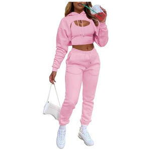 Nouvel ensemble de vêtements de sport pour femmes 2026, 3 pièces, leggings de yoga taille haute, soutien-gorge de sport, haut court à manches longues - Product Image 6