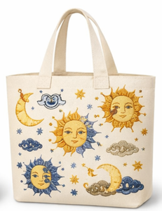 Sacs de plage en toile épaisse à motif de dessin animé personnalisé, sacs de courses réutilisables, sacs écologiques, broderie personnalisée, impression personnalisée - Product Image 1