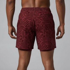 Youth Men Double Layer <b>Short</b> 2 in 1 Micro Mesh Outer <b>Compression</b> Inner for School Basketball Team Training Wholesale - Product Image 2