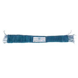 Recycled Sari Silk Twisted <b>Ribbon</b> <b>Yarn</b>-Gentle Sea 0.5 Inch 40m Per 100g Handcrafted Weaving Thread - Product Image 2