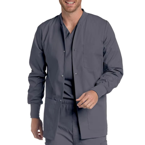 Nouvelle collection 2026 – Blouse médicale personnalisable avec logo, col en V, couleur unie, pour médecins et infirmières – Vente en gros - Product Image 1