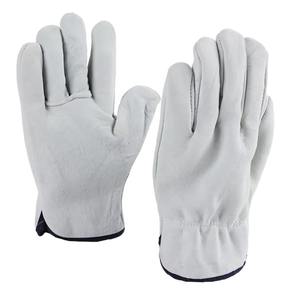 Gants de travail en cuir de haute qualité, chauds pour l'hiver, à ouverture latérale, avec logo personnalisé, bande élastique - Product Image 6