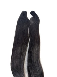 Extensiones de Cabello Humano Liso Virgen Indio, Color Marrón Oscuro Ombre, Fácil de Aplicar, Estilo 1, 100 g - Product Image 1