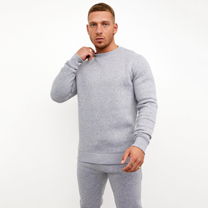 Conjuntos Deportivos de 2 Piezas para Hombre, Estilo Urbano, Estampados, Sudadera con Cuello Redondo y Pantalones Deportivos, 100% Algodón Felpa, Venta al Por Mayor - Product Image 1