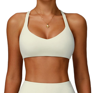 Women's Eco-Friendly Yoga Sport <b>Bra</b> High-Intensity Hollow-Out Back Yoga <b>Bra</b> - Product Image 3