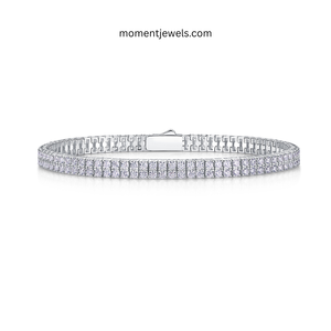 GRA Certified Moissanite <b>Bracelet</b> for Women Luxury 925 Sterling Silver Geometric Chain <b>Bracelet</b> Premium Lady Style Fine Jewelry - Product Image 1