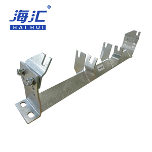 Industri sabuk konveyor membawa dukungan fland baja dan Stainless melalui <span class=keywords><strong>Idler</strong></span> roller bingkai untuk penanganan bahan tambang - Product Image 6
