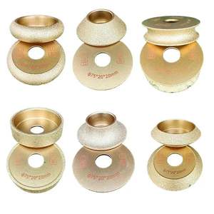 Rueda de perfil de diamante HGP para redondeo de bordes de piedra, 75mm de diámetro, 10mm 15mm 20mm, rueda de pulido de perfil de oso de alta eficiencia OEM - Product Image 6