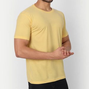 Custom Logo Men's T-Shirt 100% Cotton Knitted Breathable Quick Dry Solid Customized Color & Size High Quality Made in Pakistan - Product Image 4