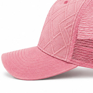 Casual Breathable <b>Flat</b> Brim Summer Performance Outdoor Cap Lightweight Polyester Snapback Custom High Quality Mesh Trucker <b>Hat</b> - Product Image 5