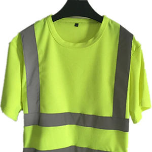 Visibility Work <b>polo</b> T-Shirt 100% polyester reflective striped safety <b>polo</b> shirt men's safety clothing - Product Image 5