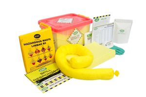 Kit de Respuesta a Derrames Químicos de 15L con Caja de Plástico Transparente para Laboratorio y Fábrica - Product Image 5