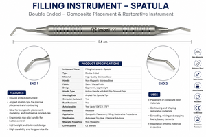 Spatules dentaires en acier inoxydable de qualité supérieure, instruments de remplissage réutilisables, travail de précision pour dentiste - Product Image 5