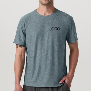 เสื้อยืดผู้ชายคอกลมใส่สบายสำหรับฤดูร้อน ปรับขนาดได้ ตัดเย็บคุณภาพสูง พร้อมบริการออกแบบโลโก้ตามสั่ง แขนสั้น - Product Image 1