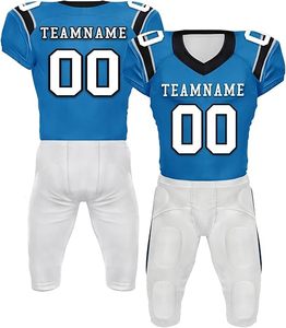 Ropa Deportiva Cómoda de Alta Calidad a Precio Razonable, Uniforme de Fútbol Americano Personalizado con Nombre y Número del Equipo - Product Image 1