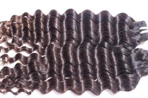Extensiones de Cabello Ondulado Profundo, Color Negro Natural, 100% Cabello Humano Virgen, Doble Trama, Sin Enredos, Sin Caída, Venta al Por Mayor - Product Image 5