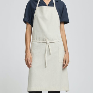 Tablier de cuisine unisexe sans manches en coton avec poches, personnalisable avec logo, pour la cuisine, la peinture DIY, les fêtes et l'impression - Product Image 2