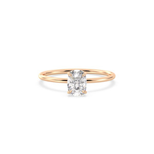Bagues de fiançailles REYES, best-seller, design classique, or massif 14 carats, diamant de laboratoire HPHT CVD, cadeau parfait pour femme. - Product Image 2