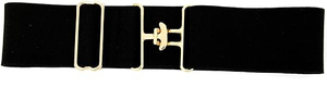 Latest Design Mesh <b>Elastic</b> PU Leather Horse Riding <b>Belt</b> Adjustable Stretchable Waterproof Flexible Standard International Adult - Product Image 1