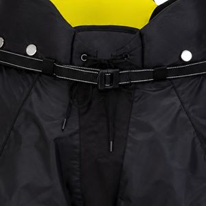 Women <b>Black</b> Yellow Padded Ice Hockey Shorts with Waist Belt Protective Polyester Sports Shorts Performance Clothing - Product Image 5
