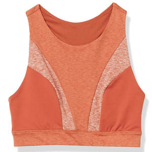 Sujetador Deportivo de Talla Grande para Mujer, Tejido Transpirable con Relleno Extraíble, Logotipo Frontal, Ideal para Entrenamiento, Yoga y Uso Diario - Product Image 1