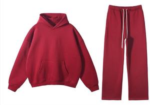Ensemble de survêtement sport personnalisé en coton de haute qualité 430g pour homme, collection automne, sweat à capuche et pantalon de jogging unisexe - Product Image 6