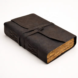Wholesale A5 <b>Leather</b> Journal Handmade Vintage Deckle Edge Sketchbook notebook & Calligraphy <b>Diary</b> for Corporate Gifting - Product Image 1